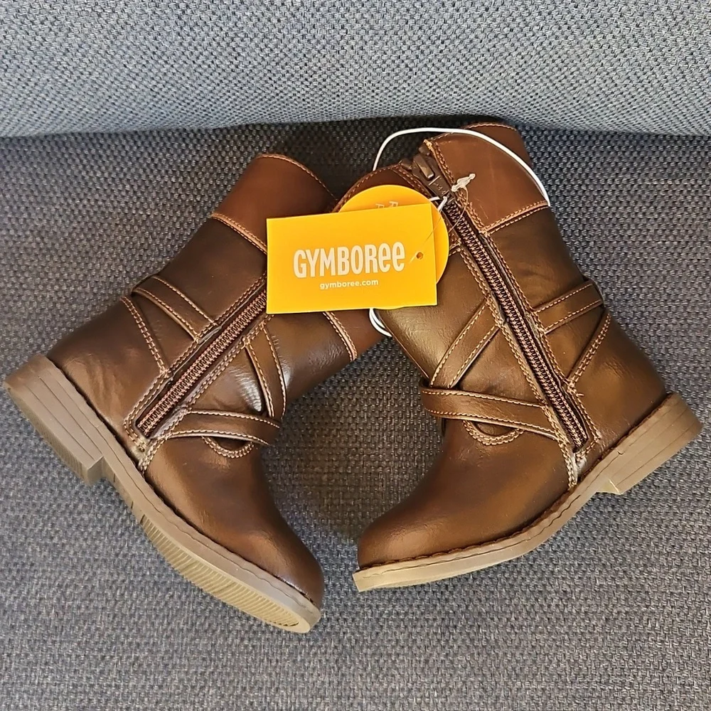 Gymboree Tall Buckle Brown Boots